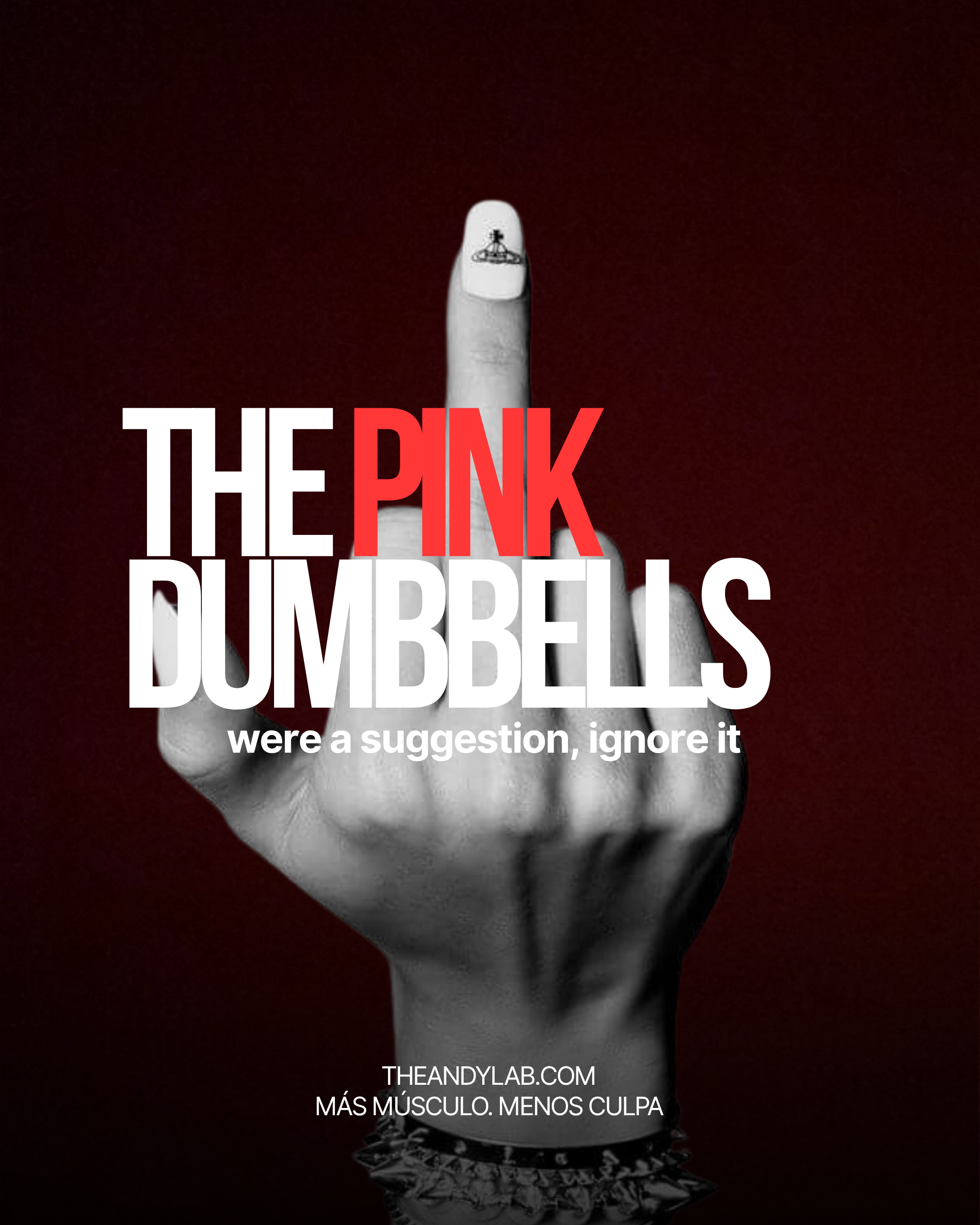 The pink dumbbells were a suggestion, ignore it.